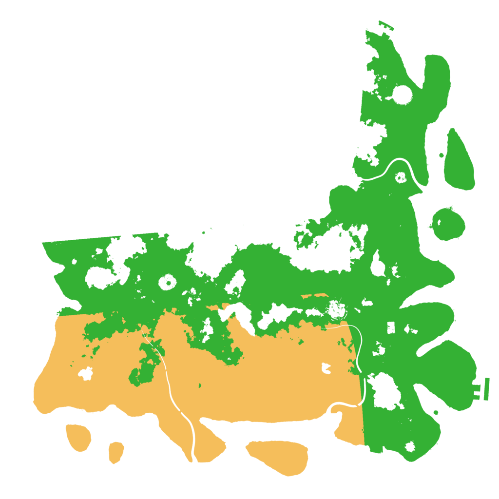 Biome Rust Map: Procedural Map, Size: 4500, Seed: 643930661