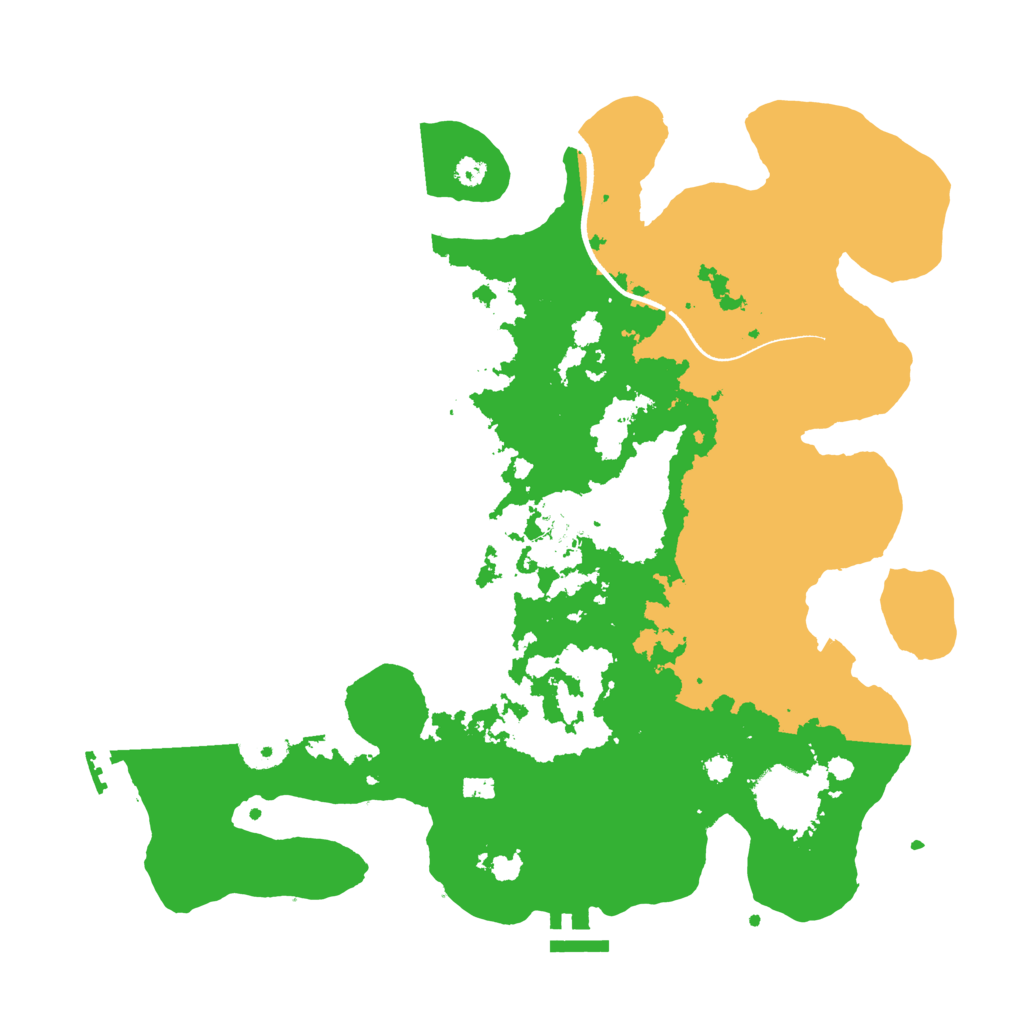 Biome Rust Map: Procedural Map, Size: 3500, Seed: 525452607