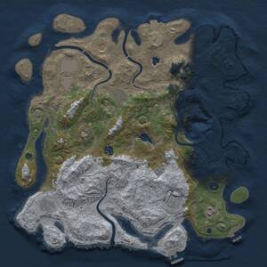 Thumbnail Rust Map: Procedural Map, Size: 4250, Seed: 908279238, 15 Monuments