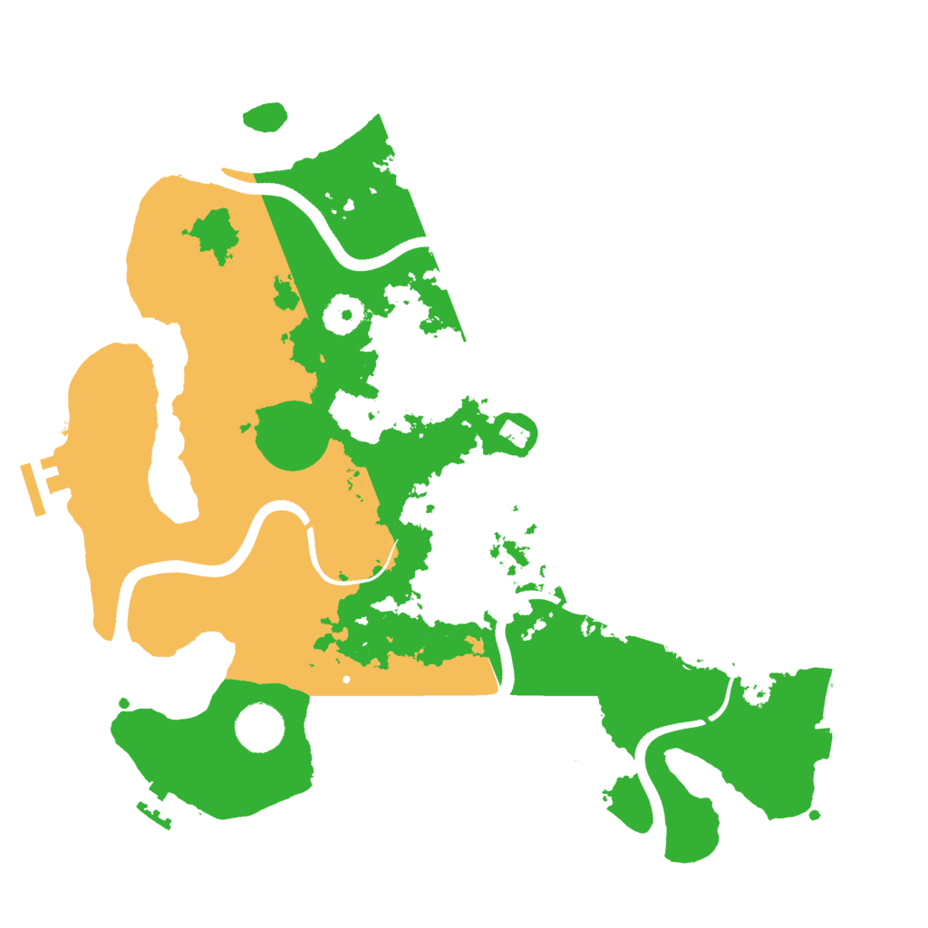 Biome Rust Map: Procedural Map, Size: 3500, Seed: 2008795664