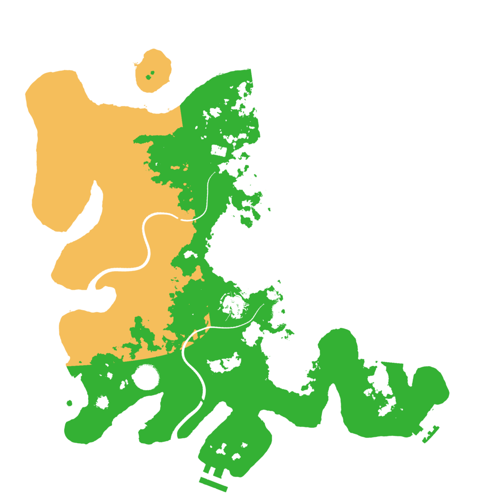 Biome Rust Map: Procedural Map, Size: 3500, Seed: 1978063954