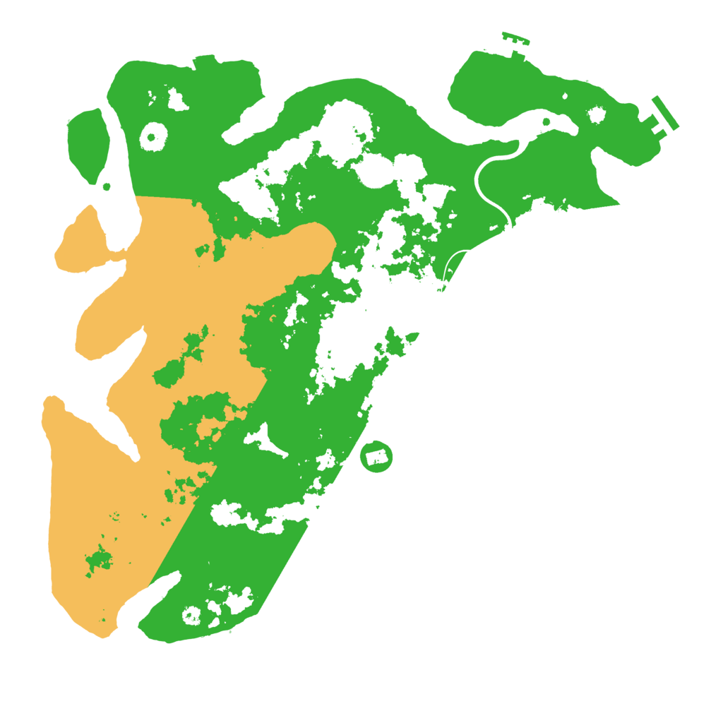 Biome Rust Map: Procedural Map, Size: 3800, Seed: 592988494
