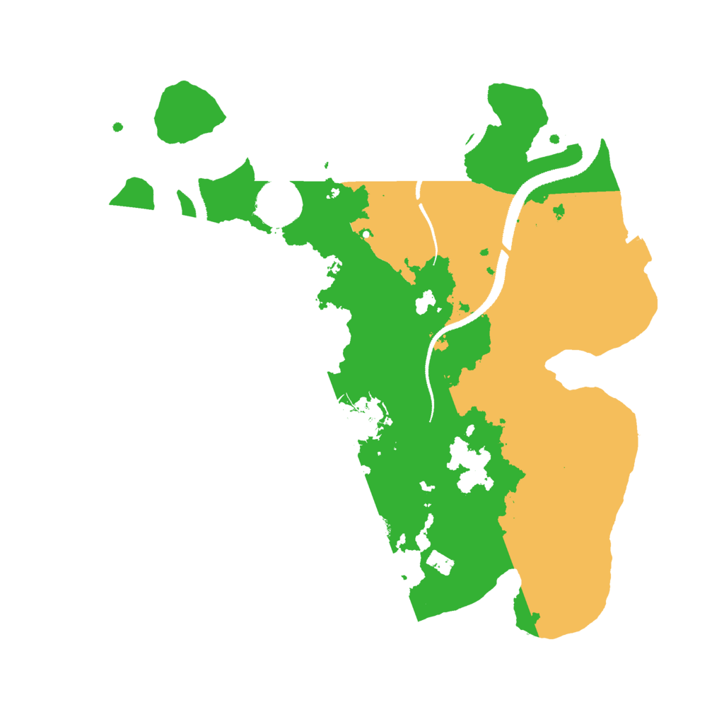 Biome Rust Map: Procedural Map, Size: 3000, Seed: 93322