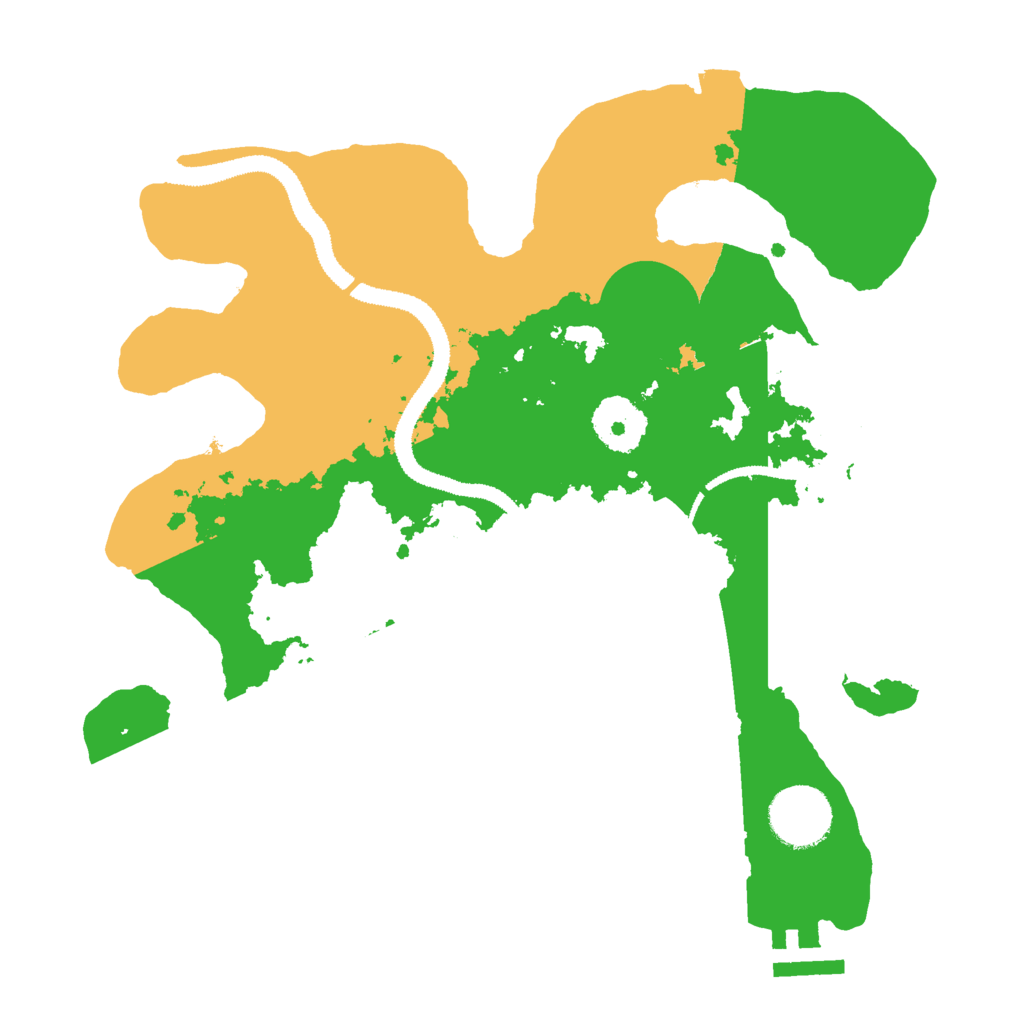 Biome Rust Map: Procedural Map, Size: 2900, Seed: 1234434532