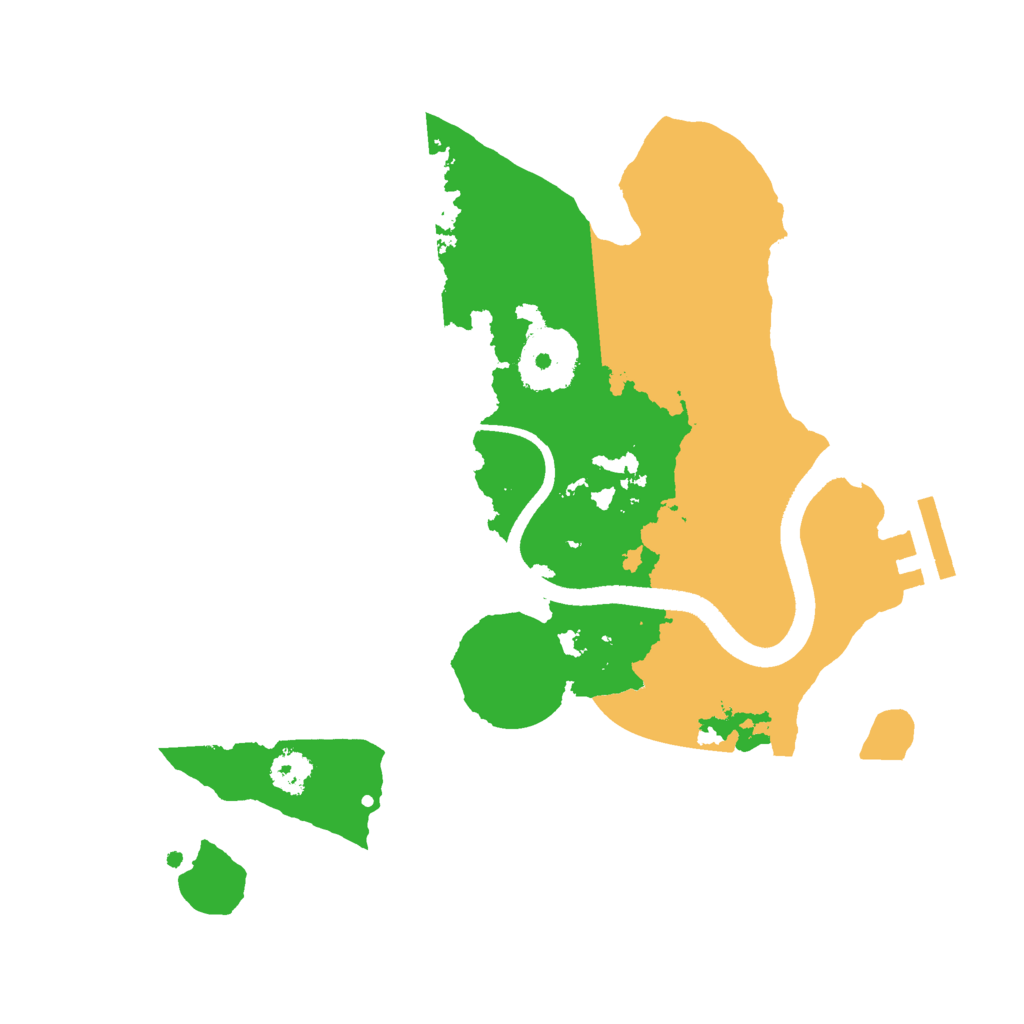 Biome Rust Map: Procedural Map, Size: 2500, Seed: 1494236501