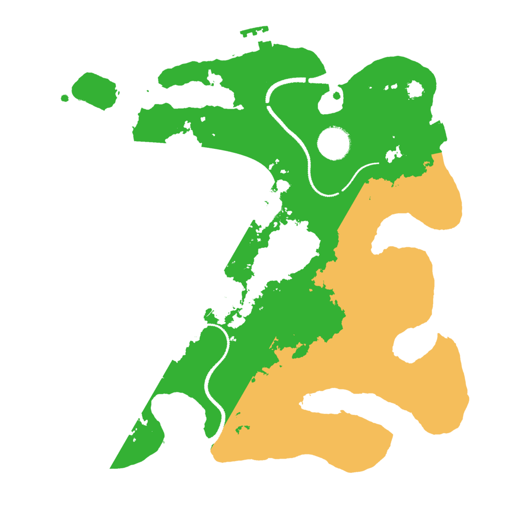 Biome Rust Map: Procedural Map, Size: 2800, Seed: 1041231177