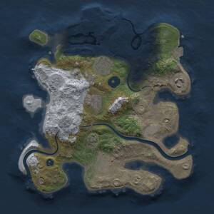 Thumbnail Rust Map: Procedural Map, Size: 2800, Seed: 1041231177, 10 Monuments