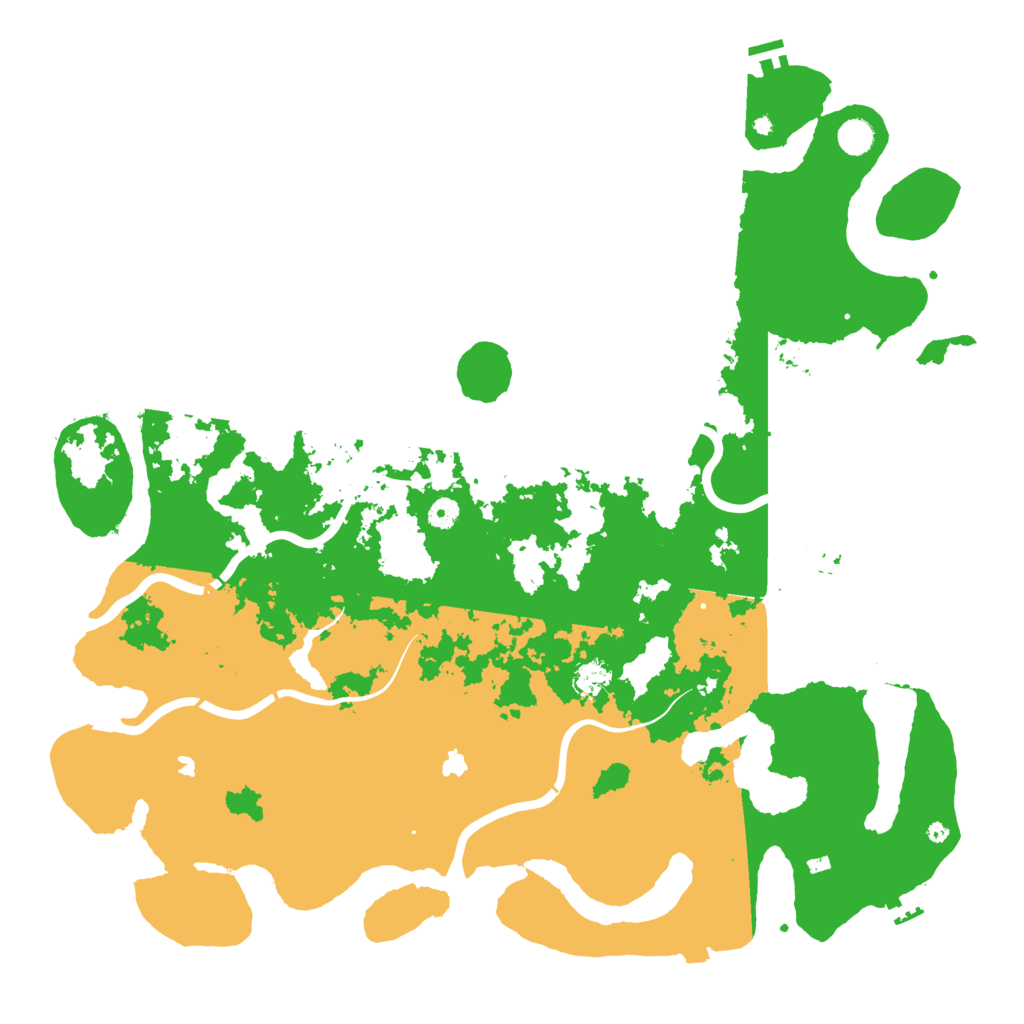 Biome Rust Map: Procedural Map, Size: 5000, Seed: 750801581