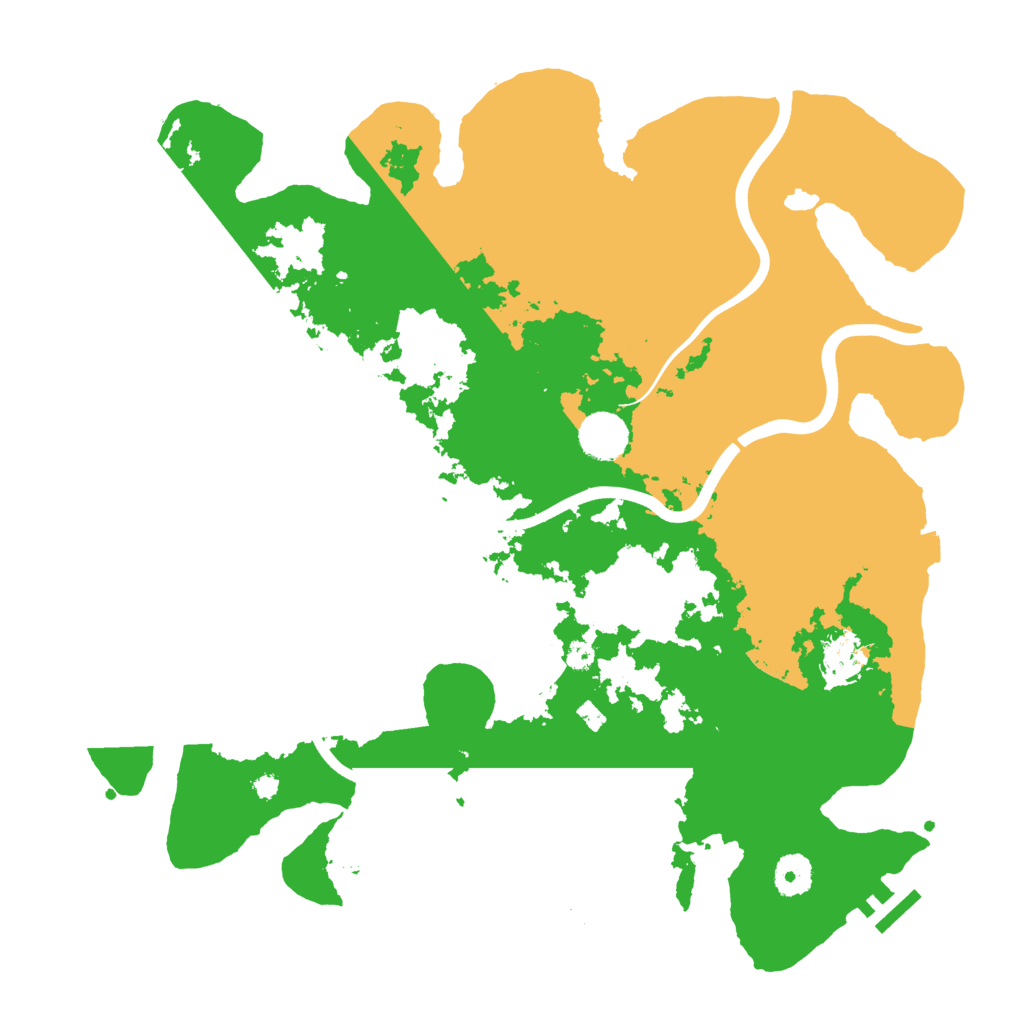 Biome Rust Map: Procedural Map, Size: 3800, Seed: 91475853