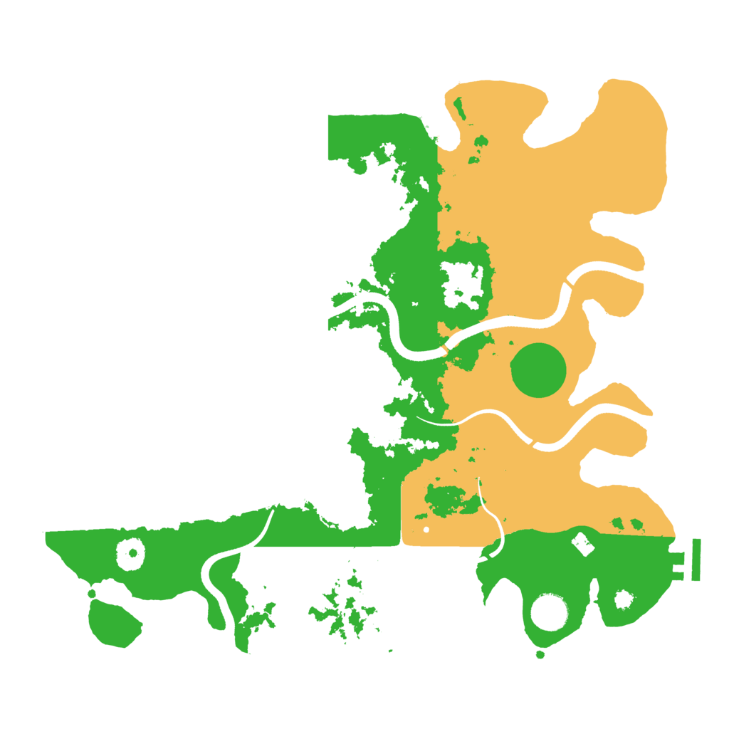 Biome Rust Map: Procedural Map, Size: 3500, Seed: 5867916