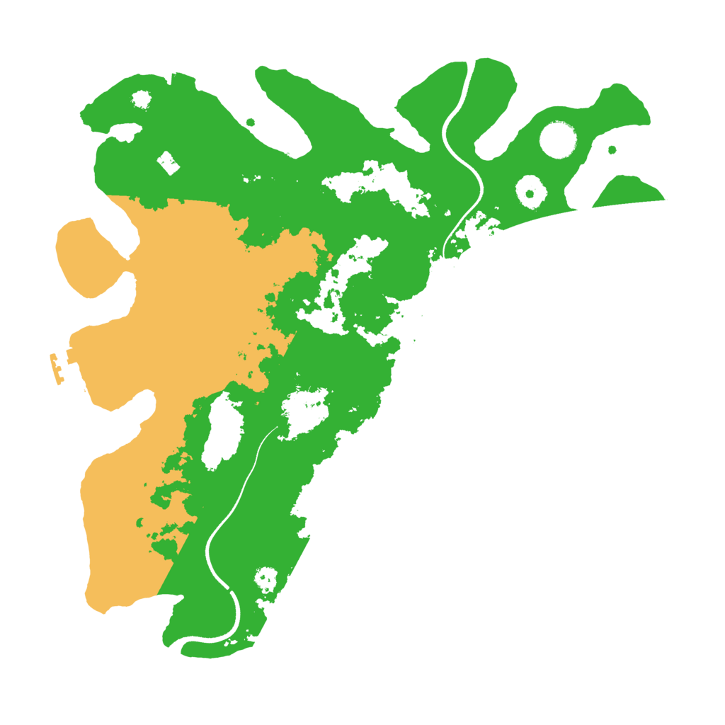 Biome Rust Map: Procedural Map, Size: 3500, Seed: 165478323