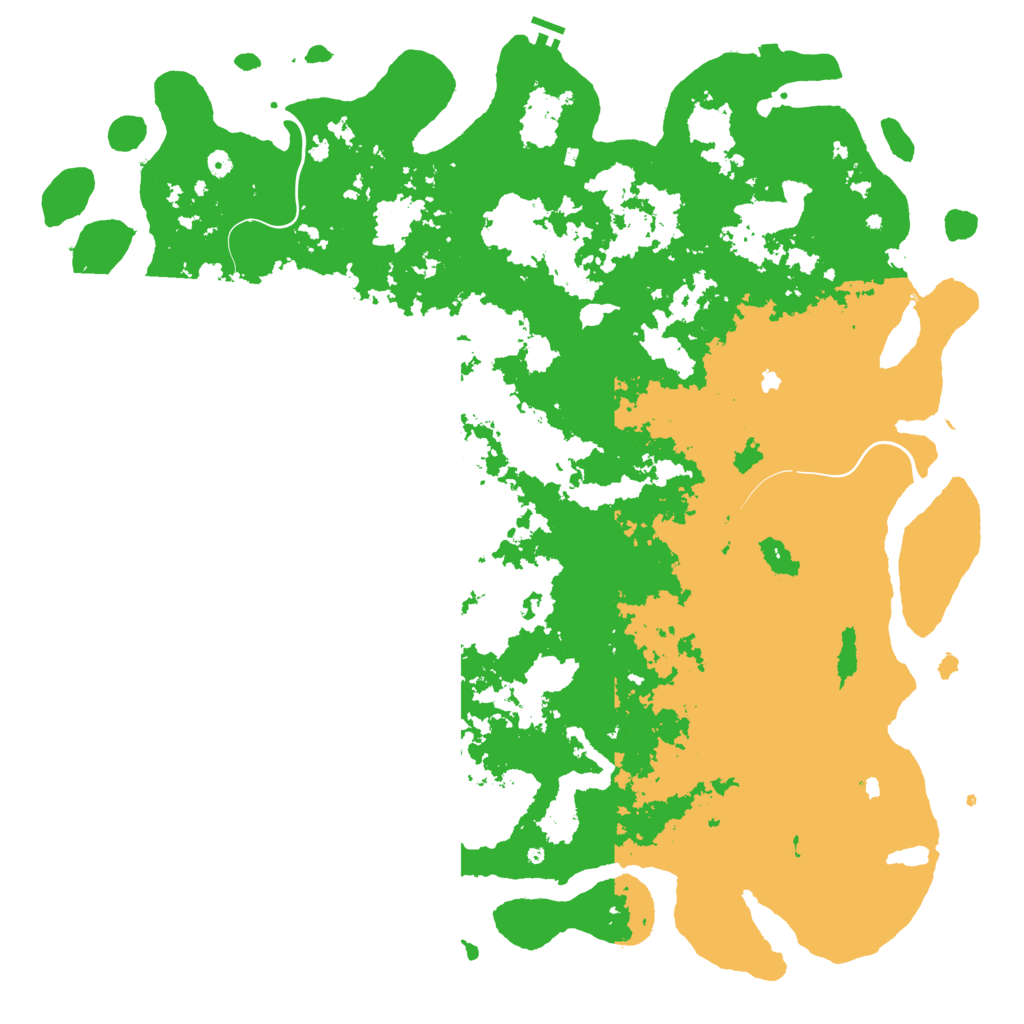 Biome Rust Map: Procedural Map, Size: 6000, Seed: 2010225597