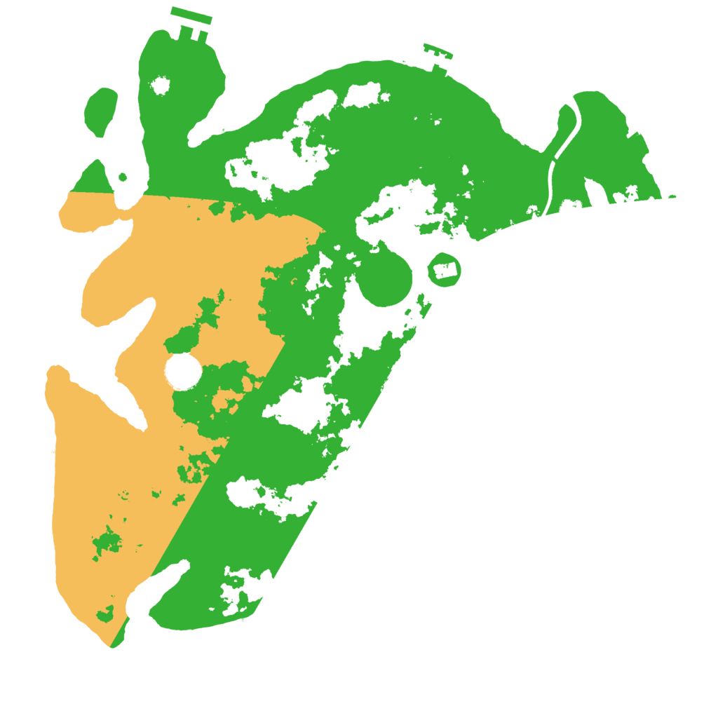 Biome Rust Map: Procedural Map, Size: 3500, Seed: 592988494