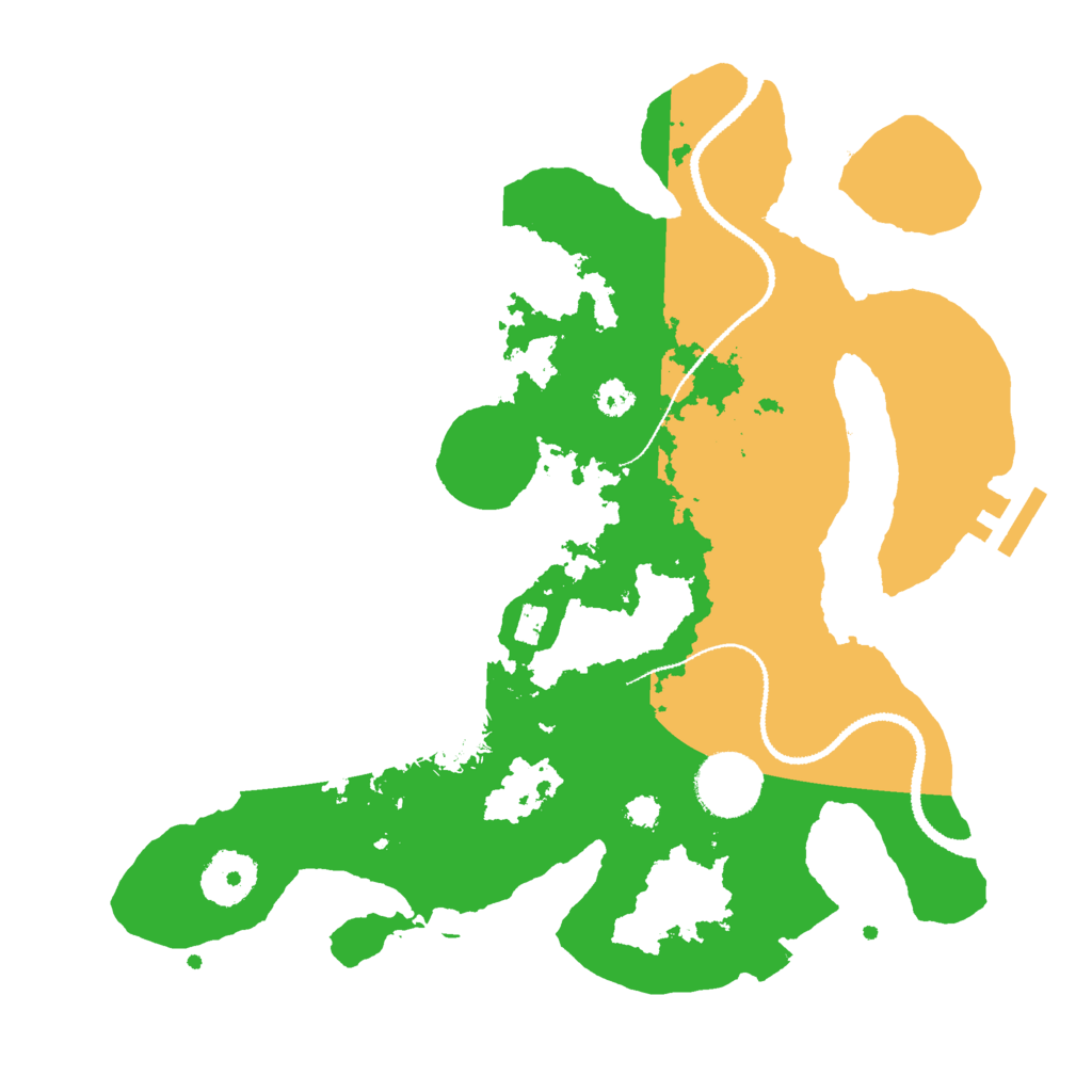 Biome Rust Map: Procedural Map, Size: 3000, Seed: 49992