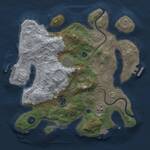 Thumbnail Rust Map: Procedural Map, Size: 3000, Seed: 49992, 9 Monuments