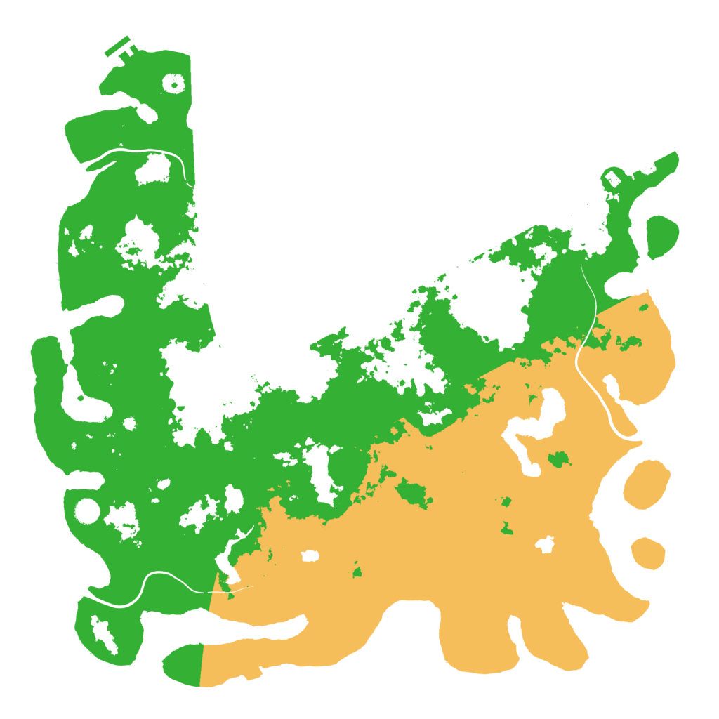 Biome Rust Map: Procedural Map, Size: 5000, Seed: 1202050104