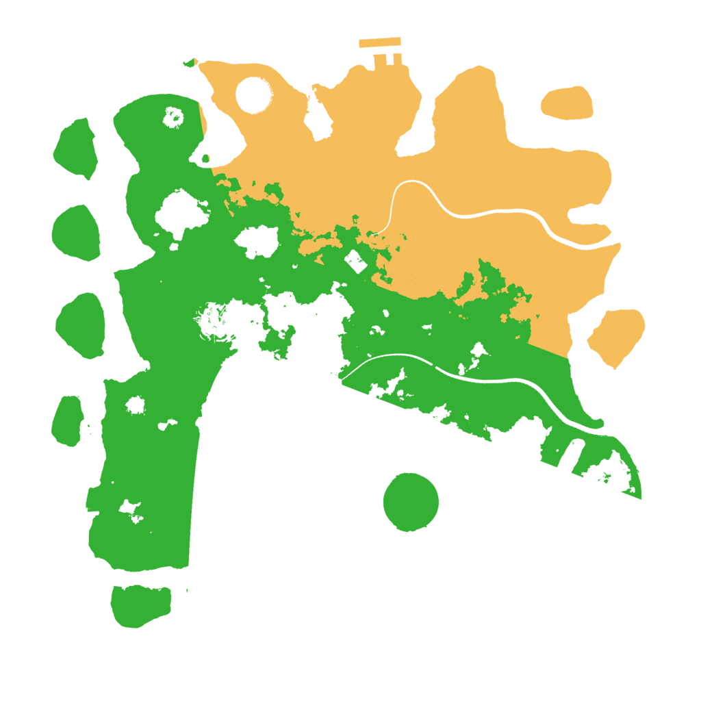 Biome Rust Map: Procedural Map, Size: 3400, Seed: 38631