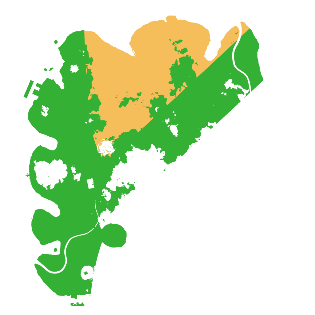 Biome Rust Map: Procedural Map, Size: 3500, Seed: 76837808
