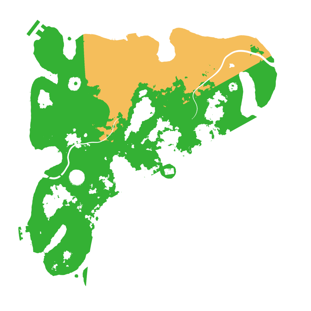 Biome Rust Map: Procedural Map, Size: 3500, Seed: 5867917
