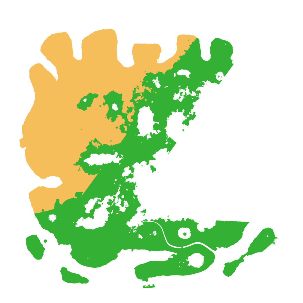 Biome Rust Map: Procedural Map, Size: 3700, Seed: 1802934949