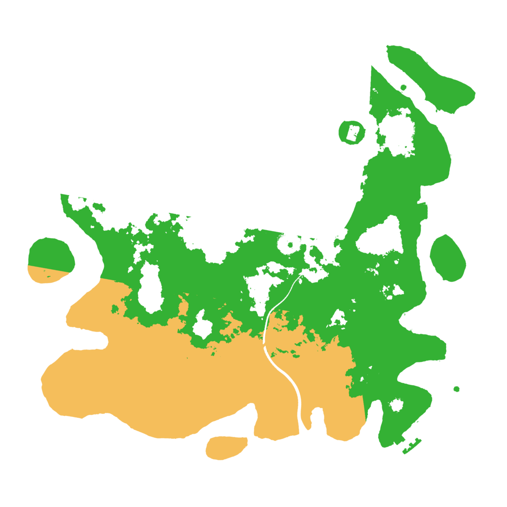 Biome Rust Map: Procedural Map, Size: 3500, Seed: 1141856290