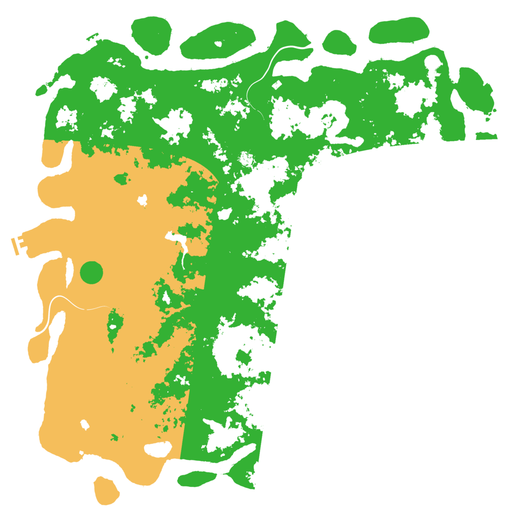 Biome Rust Map: Procedural Map, Size: 6000, Seed: 233896159