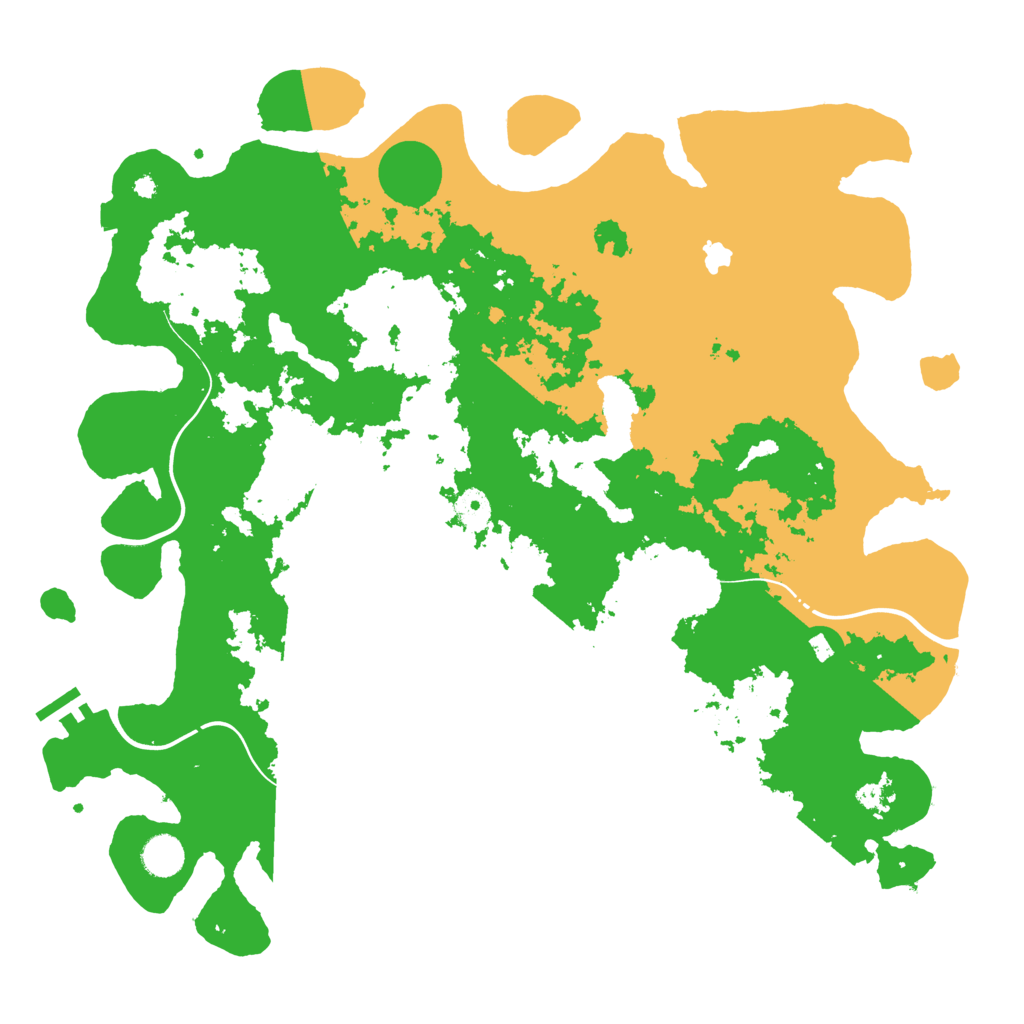 Biome Rust Map: Procedural Map, Size: 4250, Seed: 88401592