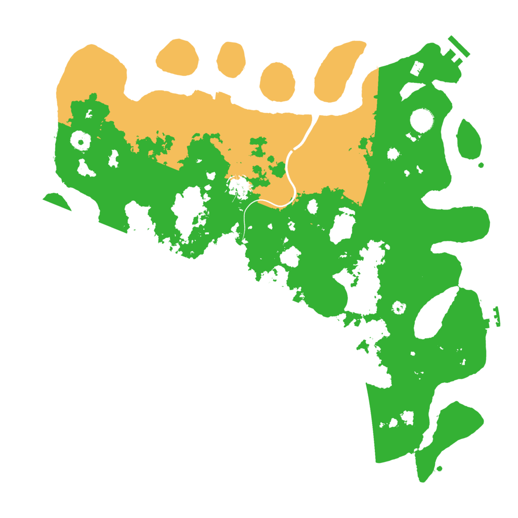 Biome Rust Map: Procedural Map, Size: 3900, Seed: 958753067