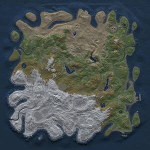 Thumbnail Rust Map: Procedural Map, Size: 4500, Seed: 7364656, 14 Monuments