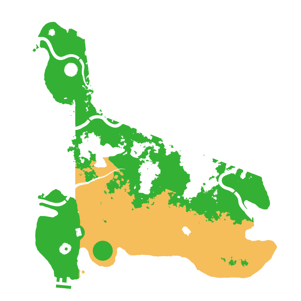 Biome Rust Map: Procedural Map, Size: 4000, Seed: 135978636