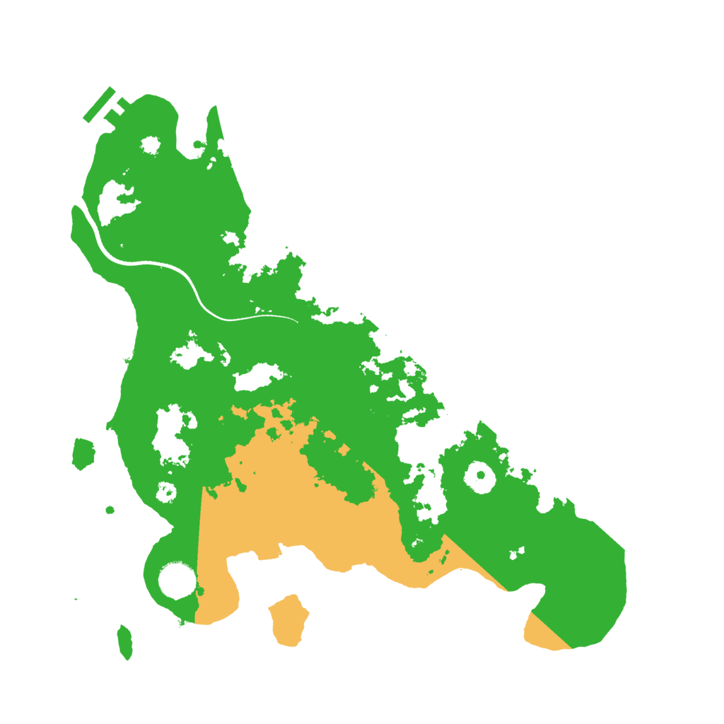 Biome Rust Map: Procedural Map, Size: 3500, Seed: 1164817283