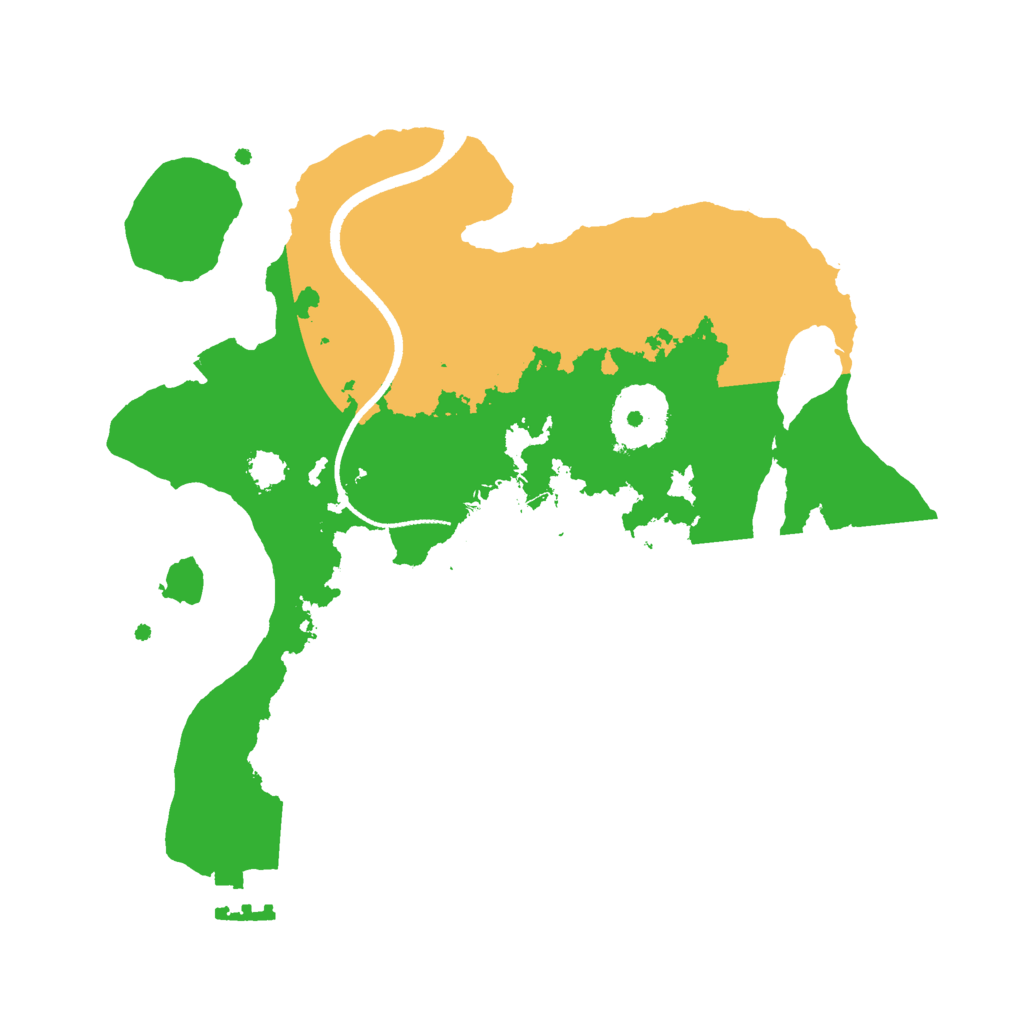 Biome Rust Map: Procedural Map, Size: 2500, Seed: 939567335