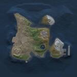 Thumbnail Rust Map: Procedural Map, Size: 1600, Seed: 1907038138, 3 Monuments