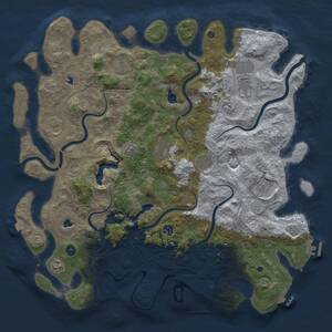 Thumbnail Rust Map: Procedural Map, Size: 4800, Seed: 1649430783, 16 Monuments