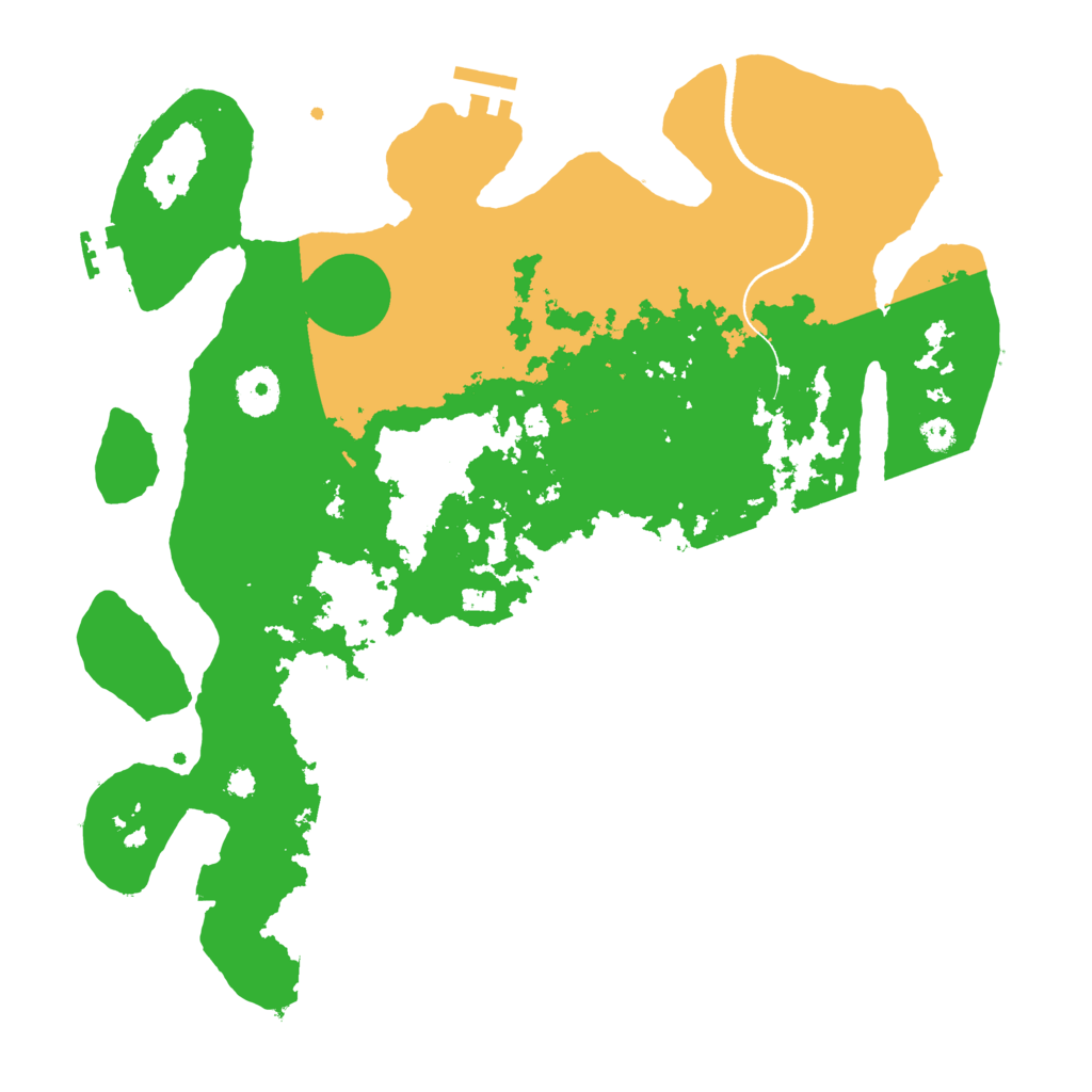 Biome Rust Map: Procedural Map, Size: 3500, Seed: 54164