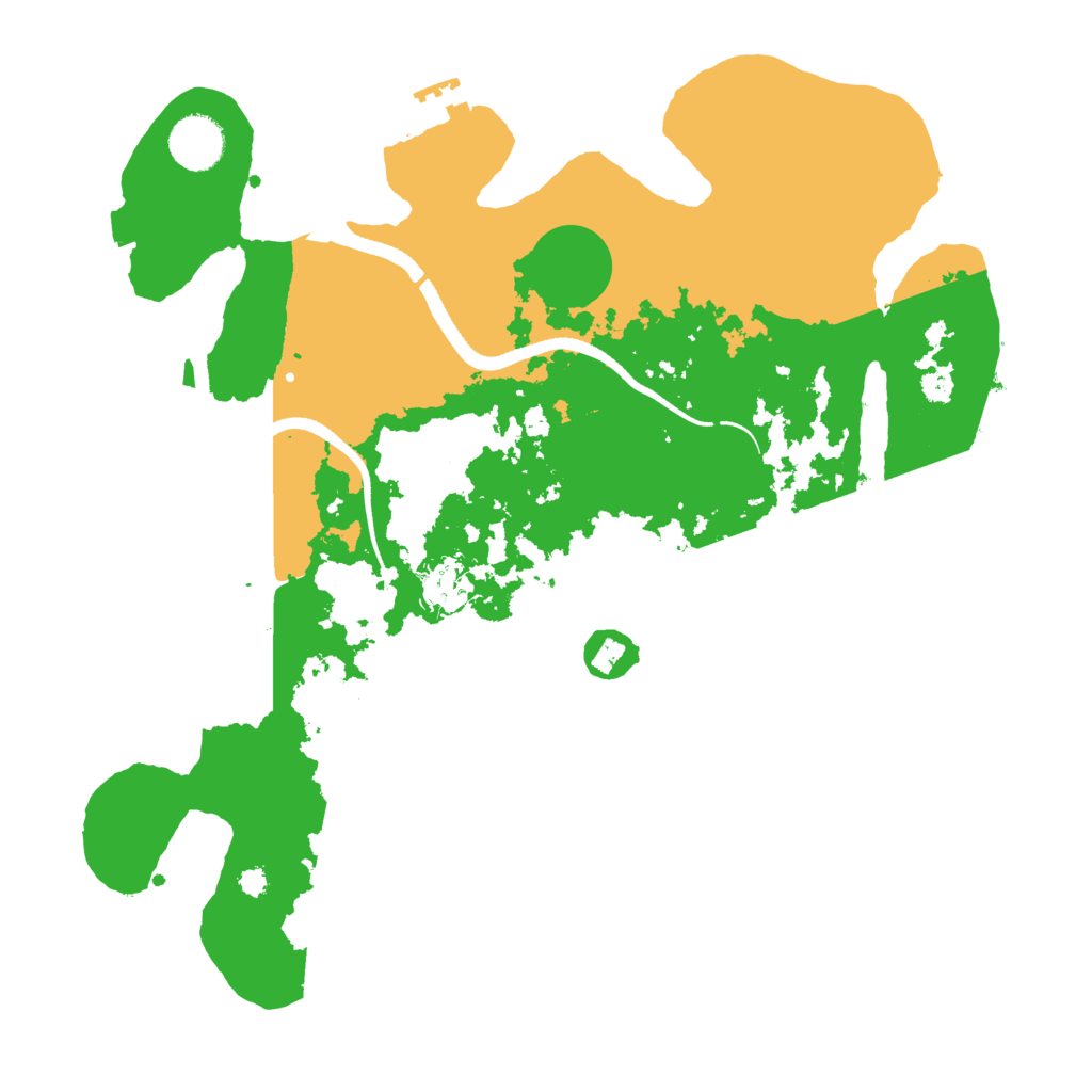 Biome Rust Map: Procedural Map, Size: 3500, Seed: 54164