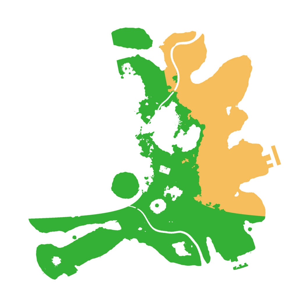 Biome Rust Map: Procedural Map, Size: 3000, Seed: 91967