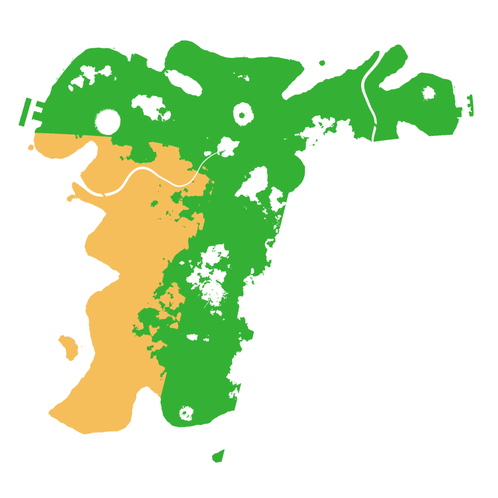 Biome Rust Map: Procedural Map, Size: 3500, Seed: 16156572