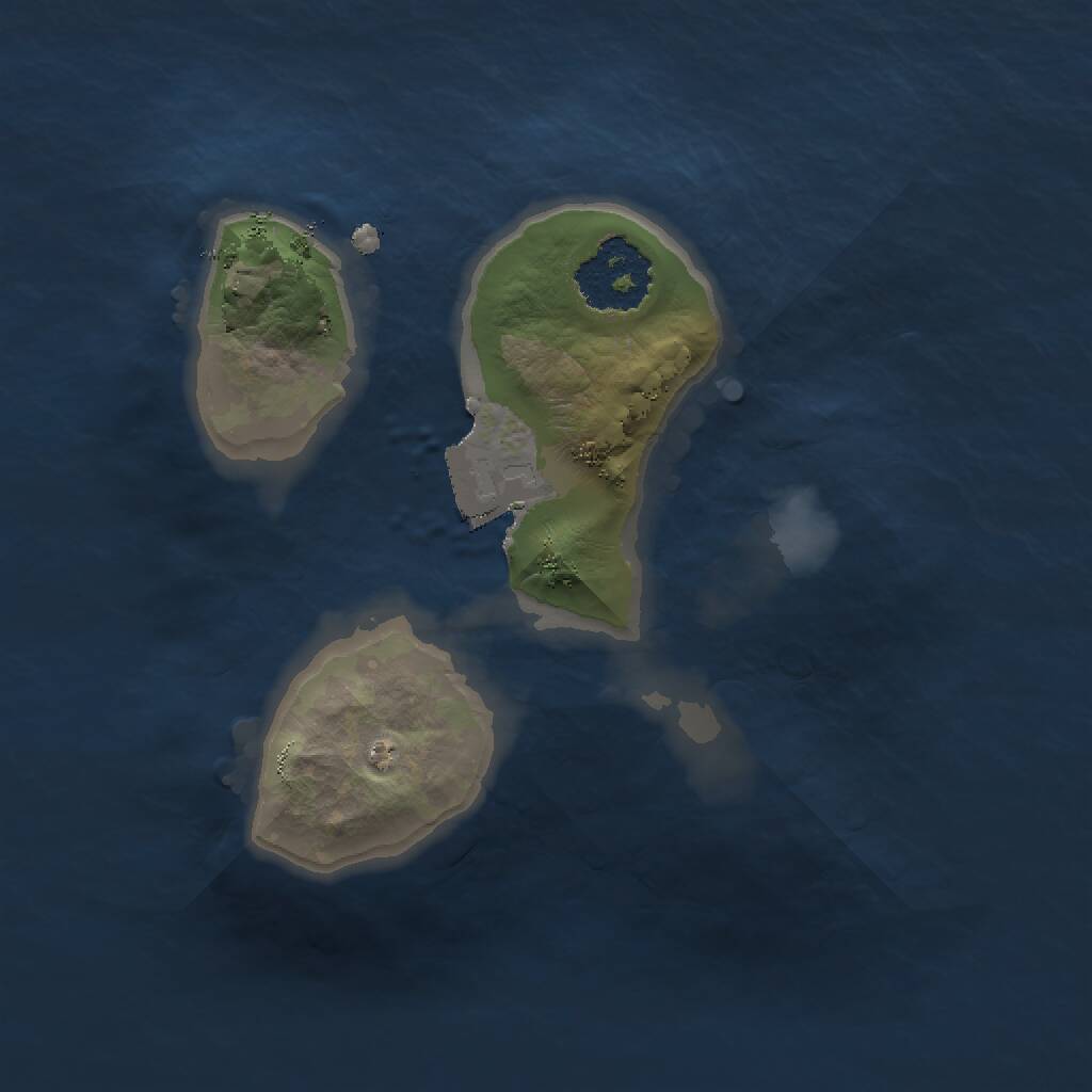 Rust Map: Procedural Map, Size: 1500, Seed: 745427092, 1 Monuments