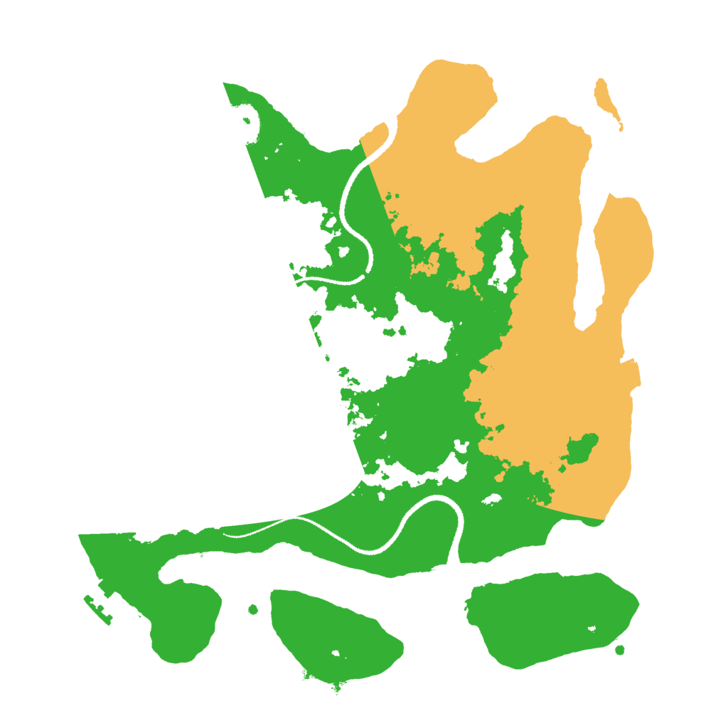 Biome Rust Map: Procedural Map, Size: 3000, Seed: 2190463