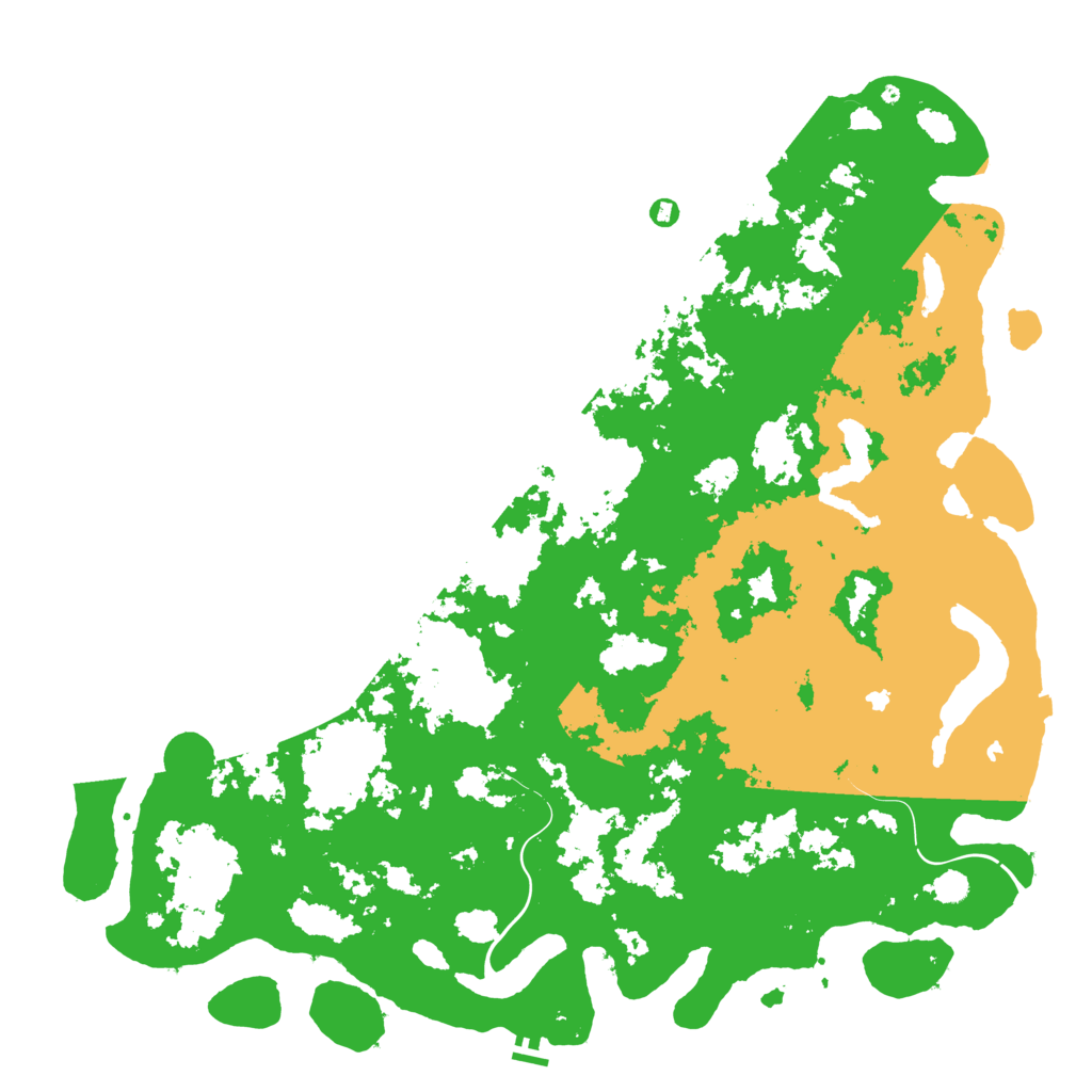 Biome Rust Map: Procedural Map, Size: 6000, Seed: 202415