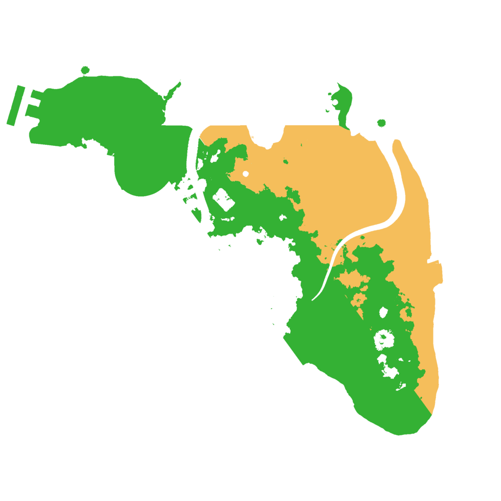 Biome Rust Map: Procedural Map, Size: 2500, Seed: 4301992