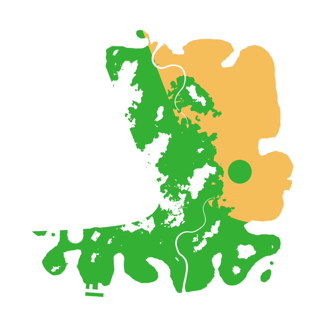 Biome Rust Map: Procedural Map, Size: 3500, Seed: 1988028882