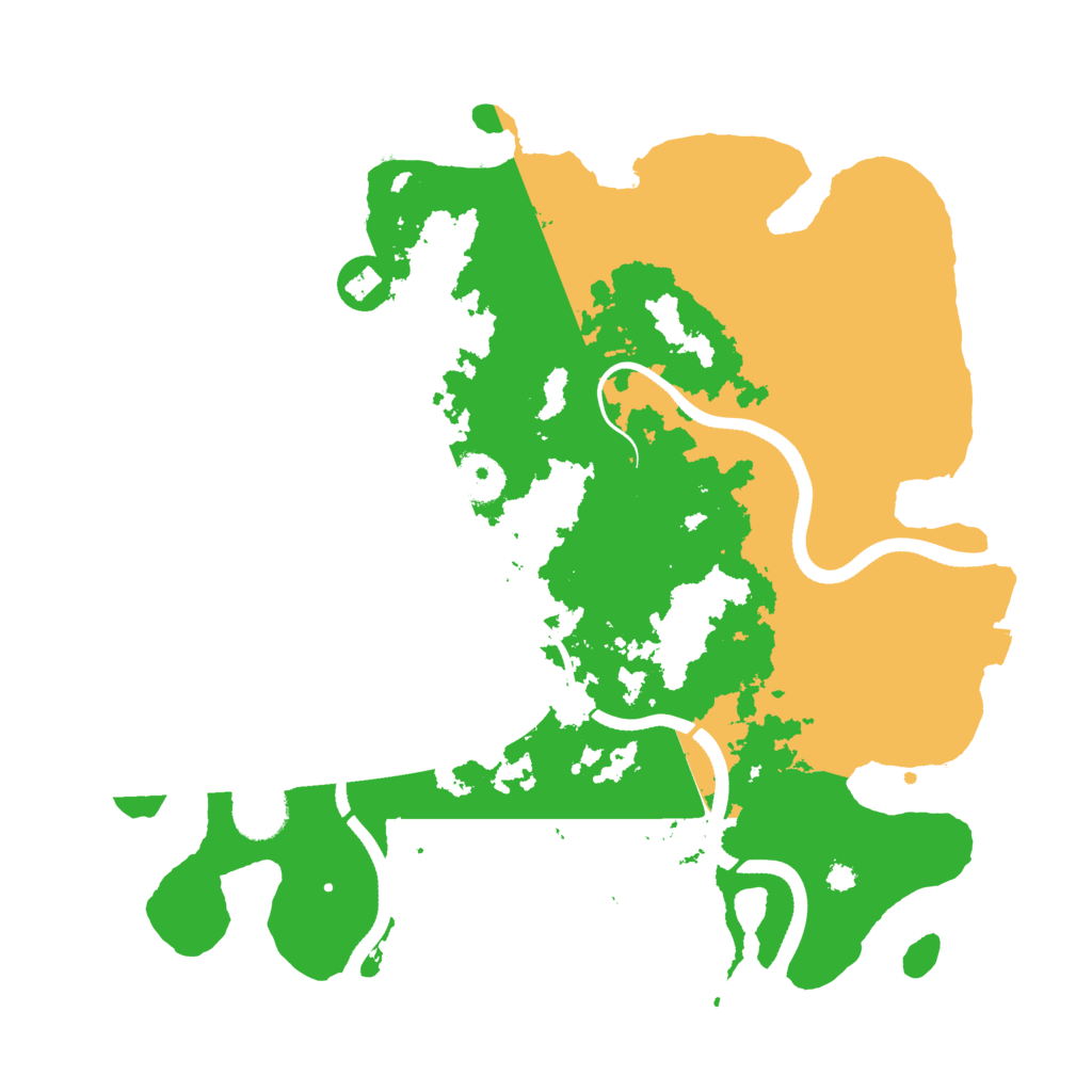 Biome Rust Map: Procedural Map, Size: 3500, Seed: 1988028882