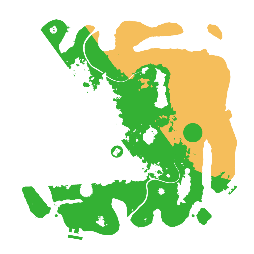 Biome Rust Map: Procedural Map, Size: 3500, Seed: 812471084