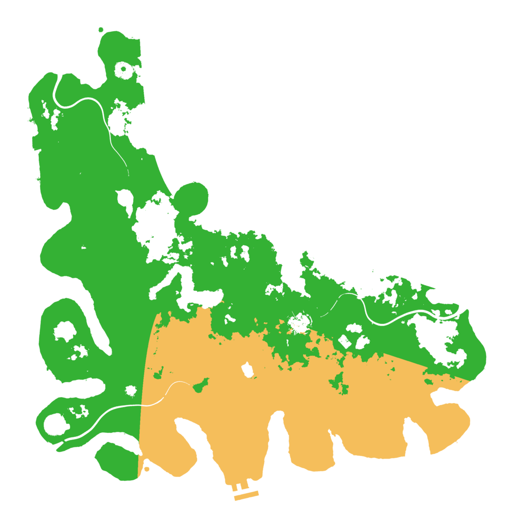 Biome Rust Map: Procedural Map, Size: 4250, Seed: 1086