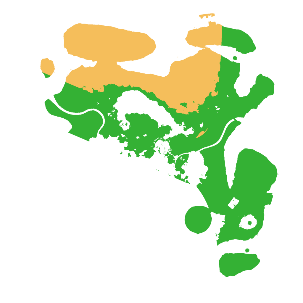 Biome Rust Map: Procedural Map, Size: 3000, Seed: 2981374