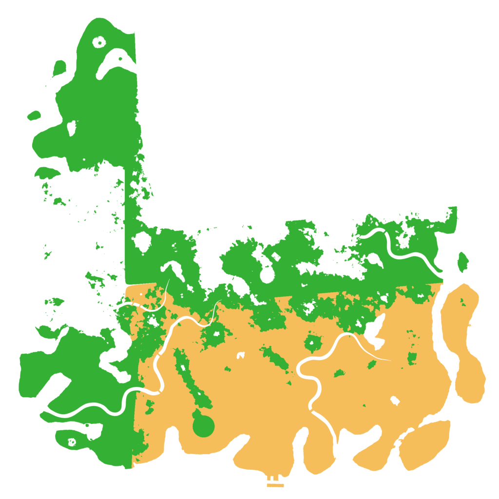Biome Rust Map: Procedural Map, Size: 6000, Seed: 115697765