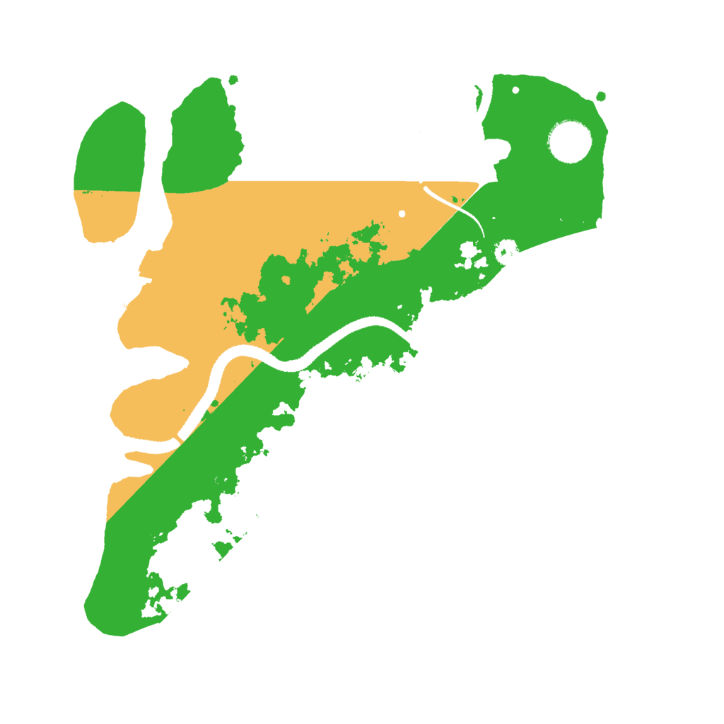 Biome Rust Map: Procedural Map, Size: 3000, Seed: 259565