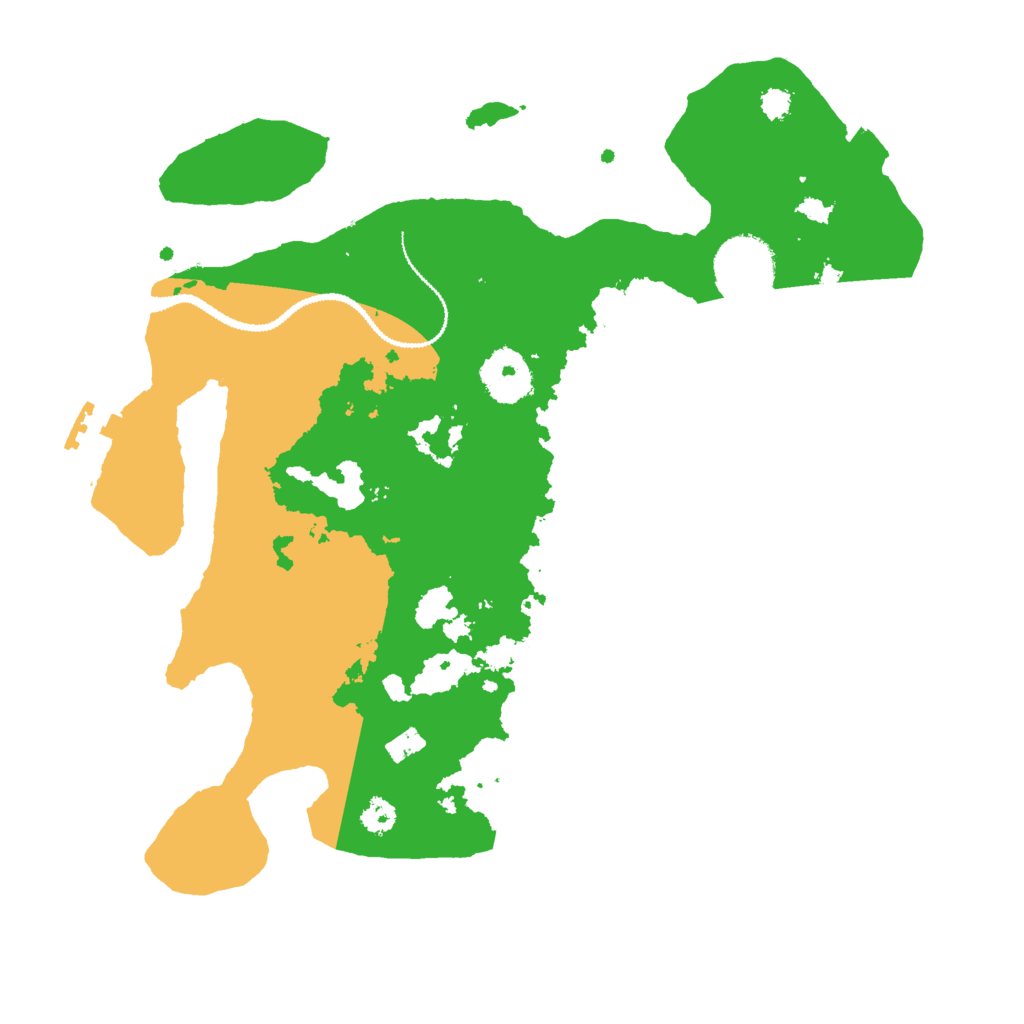 Biome Rust Map: Procedural Map, Size: 3000, Seed: 421577815